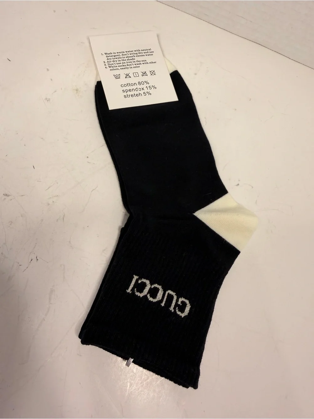 Gucci Logo-Print Cotton-Blend Crew Socks